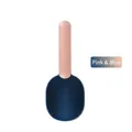 Cucchiaio in plastica rosa e blu per alimenti umidi e sigillatura di lattine - Indaco + Rosa