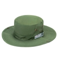 Army green wide brim sun hat in quick-dry fabric for outdoor hiking and fishing - One Size / Grass Green