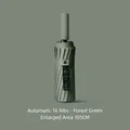 Forest green 16-rib automatic folding umbrella with a circular handle button - Enlarged 16 Ribs - K Series / Forest Green
