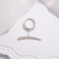 Chiusura a barra OT in argento sterling S925 per creazione di gioielli con perle - Set Argento