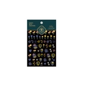 5D thin nail stickers with colorful tulip and heart patterns for professional manicure - KX141-Relief