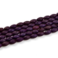 Macro-opname van 8x12mm paarse geodes agaat kralen met druzy textuur voor sieraden - Trommelkraal 8*12mm (16 Kralen Lengte 200mm) / Gegalvaniseerd Paars