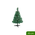 Miniature green artificial pine Christmas tree with black stand, 45cm height - Basic Tree-Plastic Stand / 45cm