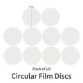 Lot de 10 films circulaires 4.7cm pour moules à résine et porte-clés DIY personnalisés - Feuilles de Film Mince Rond (Lot de 10)