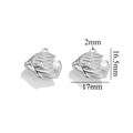 Silver stainless steel mermaid pendant with size dimensions 16.5mm height for DIY jewelry - Steel Color Fish-533