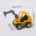 Yellow toy excavator cake topper for boys birthday dessert decoration - Yellow Excavator Style 5