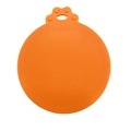 Orange silicone pet food can lid with paw-shaped handle for airtight storage - Orange Can Lid