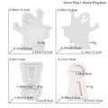 Set de moldes de silicona de fantasma para Halloween con dimensiones y detalles de peso - Juego de Molde de Candelabro Proyector de Fantasma