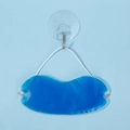 Blue PVC gel eye mask with elastic strap for hot and cold therapy treatment - 17*7cm with Lanyard