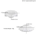 Détail du moule en silicone pour couvercle à spirale pour bougies artisanales - Moule de couvercle de tasse de bougie en spirale