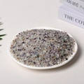Natural multi-color fluorite crystal gravel stones in a white decorative tray - Color Fluorite (3-5mm) 100g