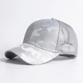 Cappello trucker mimetico grigio con rete traspirante e cinturino posteriore regolabile - Regolabile / Grigio