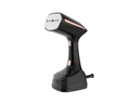 Portable handheld garment steamer in matte black and rose gold with clear water tank - US Plug / Black (802 Black)