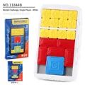 White magnetic Klotski puzzle board game with 500 levels and manual for ages 3 and up - Single Player Version / White (NO.11844B)