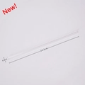 Reusable 24.5cm Tritan straw for water bottles and milk tea, 0.8cm diameter - Transparent Flat Straw / 0.8*24.5cm