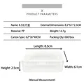 Clear PP plastic rectangular parts storage box with 8.5x6.1x2.5cm dimensions - 8.5 Rectangular (8.5*6*2.5cm)