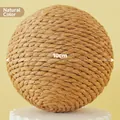 Pelota de sisal natural para gatos tejida a mano con diámetro de 10 cm para jugar - 10cm / Color Original
