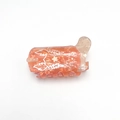 Pink marble acrylic cowboy boot hair claw clip with star patterns and embroidery details - Orange Cowboy Boot
