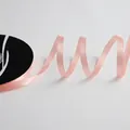 1.0cm wide champagne pink decorative satin ribbon for DIY flower bouquet wrapping - Size 100 / 1.0 Solid Ribbon-Champagne