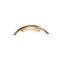 Barrette à cheveux élégante en métal doré pour femmes avec un design tube courbé - Or Pince à Ressort