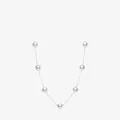 Elegante Halskette aus S925 Sterlingsilber mit sieben glänzenden Perlen in minimalistischem Design - S925 Sterling Silber Stil