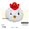 Cartoon rooster animal head foil balloon for kids party decor 53cm x 70cm size - SL Korean Rooster Head