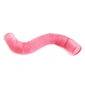 Flexible pink plastic accordion tunnel for small pets like hamsters and squirrels - Plastic / Pink Retractable Tube