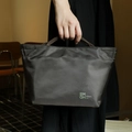 Borsa termica per il pranzo grigio scuro con manici marroni e stampa artistica - Marrone Yadan (Isolamento e Freddo)