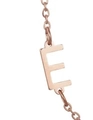 Rose gold stainless steel letter E pendant necklace for DIY jewelry making - Letter E / Rose Gold