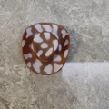 Miniature brown cow print cowboy hat accessory for DIY crafts and doll decorations - Brown Cow Pattern Cowboy Hat