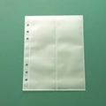 Transparent 6-hole PVC binder pocket with multi-grid compartments for A5 A6 journals - Vertical 2-Pocket Photo Sleeves (10 Sheets/Top Loading) / A5