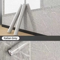Italian Grey marble self-adhesive kitchen wallpaper with waterproof heat resistant finish - 40cm Wide * 1m / Italian Grey