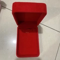 Astuccio per gioielli in velluto rosso premium per collane con clip di fissaggio interna - Scatola in Velluto Rossa