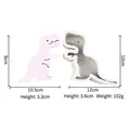 Gray silicone dinosaur mold and pink 3D dinosaur shape for DIY scented candles - Style 1-Gray Tyrannosaurus