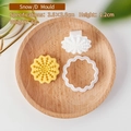 Molde de galletas de copo de nieve para repostería navideña y decoración de pasteles - Copo de nieve D