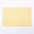 Minimalist light yellow woven PVC placemat with heat resistant rectangular grid pattern - Light Yellow