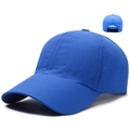 Adjustable quick-dry mesh baseball cap in bright blue with laser-perforated vents - Adjustable / Sapphire Blue