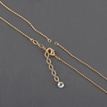 Minimalist 18k gold plated ball chain necklace with lobster clasp and faceted bead - Gold Basic Bead Chain