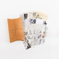 Set scrapbooking vintage con adesivi botanici di funghi e scatola regalo in kraft - Pagine Vintage - Istituto Botanico