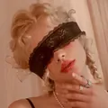 Elegante benda per gli occhi in pizzo nero con motivo floreale per giochi di ruolo - Taglia unica / Nero