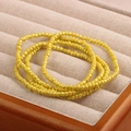 Handmade multi-layer yellow seed bead bracelet for women in a stylish bohemian style - Style 29-Multi-layer Yellow