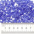 2-3mm blue transparent glass seed beads with ruler measurement for DIY crafts - 12/0 2mm / Lavender 108