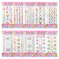 Set of 10 packs colorful acrylic crystal diamond stickers with assorted floral patterns - Set of 10 Different Bracelet Gems
