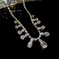 No.54 Silver Pear-Cut Necklace