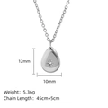 Collana con pendente a stella a otto punte argento con dimensioni e peso dettagliati - LN1898 Goccia d'Acqua / Argento