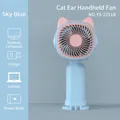 Sky Blue Katzenohr Mini Handventilator mit USB-Ladeanschluss für Schüler und Kinder - Katzenohren Blue (YS-2251B)