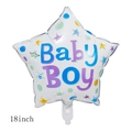 Ballon étoile 18 pouces Baby Boy en aluminium avec étoiles colorées pour baby shower - 18 pouces / Ballon Étoile BABY BOY 18 Pouces