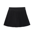 Damen-Faltenrock in Schwarz mit hoher Taille und eleganten Plissee-Falten im Sommer-Stil - S / Schwarz