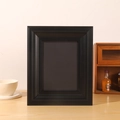 Cornice nera opaca in stile americano in legno con bordi a gradini per decorazione - 6 Pollici (10*15.2cm) / Nero Vintage
