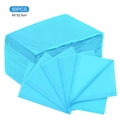 50 alfombrillas desechables de manicura azules impermeables, 45x32,5 cm - 50 Piezas / Azul